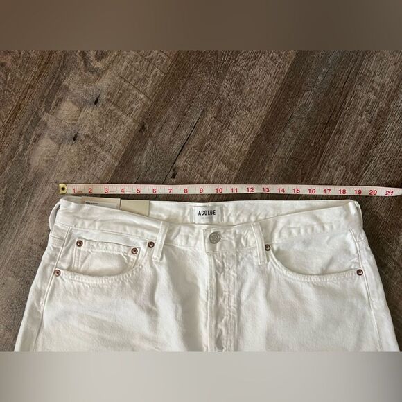 Agolde Parker Long Short Loose Fit Vintage Short Denim Jeans-Size 32 - Picture 7 of 8